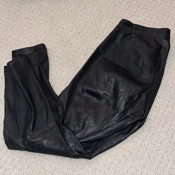 L'AGENCE Lamb Leather Skinny Leg Pants - Picture 6 of 6